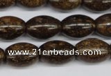 CBZ409 15.5 inches 13*18mm rice bronzite gemstone beads