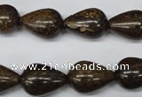 CBZ414 15.5 inches 13*18mm teardrop bronzite gemstone beads