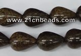 CBZ415 15.5 inches 15*20mm teardrop bronzite gemstone beads