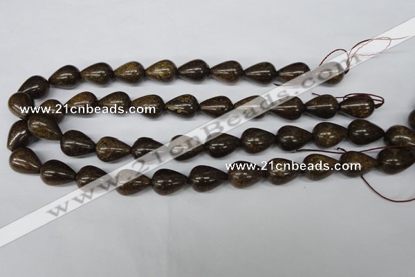 CBZ415 15.5 inches 15*20mm teardrop bronzite gemstone beads