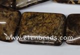 CBZ424 15.5 inches 22*30mm rectangle bronzite gemstone beads