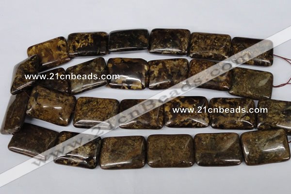 CBZ424 15.5 inches 22*30mm rectangle bronzite gemstone beads