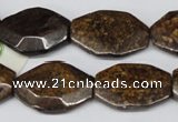 CBZ441 15.5 inches 20*25mm octagonal bronzite gemstone beads