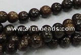 CBZ50 15.5 inches 8mm round bronzite gemstone beads wholesale