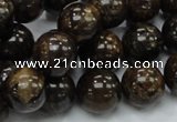 CBZ52 15.5 inches 12mm round bronzite gemstone beads wholesale