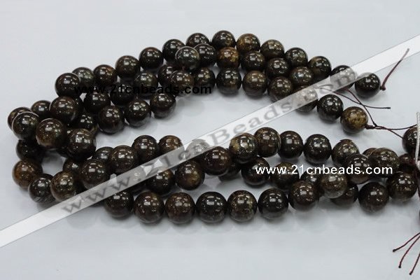 CBZ53 15.5 inches 14mm round bronzite gemstone beads wholesale