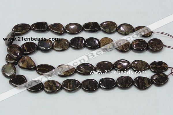 CBZ60 15.5 inches 18*25mm freeform bronzite gemstone beads