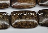 CBZ78 15.5 inches 20*30mm rectangle bronzite gemstone beads