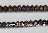 CBZ91 15.5 inches 5*8mm faceted rondelle bronzite gemstone beads