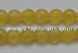 CCA05 15.5 inches 10mm round yellow calcite gemstone beads wholesale