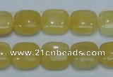 CCA12 15.5 inches 16*16mm square yellow calcite gemstone beads