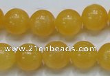 CCA15 15.5 inches 16mm round yellow calcite gemstone beads wholesale