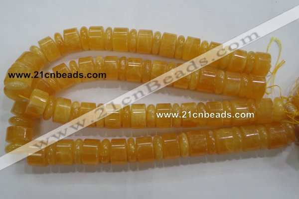 CCA20 15.5 inches 6*18mm & 12*18mm rondelle calcite gemstone beads