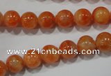 CCA303 15.5 inches 10mm round orange calcite gemstone beads wholesale