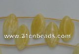 CCA31 Top-drilled 10*20mm marquise calcite gemstone beads wholesale