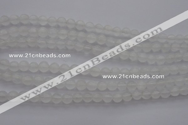 CCA353 15.5 inches 8mm round white calcite beads wholesale