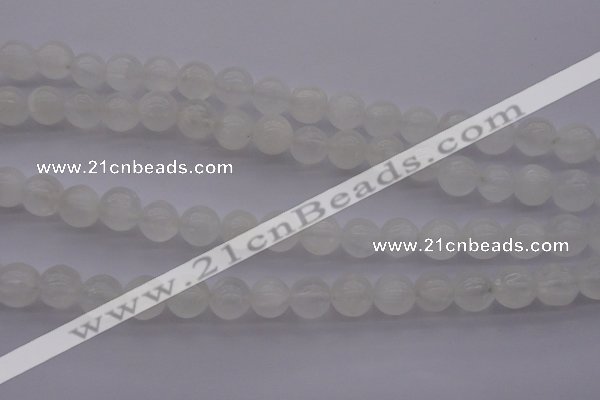 CCA354 15.5 inches 10mm round white calcite beads wholesale