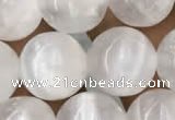 CCA364 15.5 inches 12mm round white calcite gemstone beads