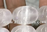 CCA372 15.5 inches 13*18mm rice white calcite gemstone beads