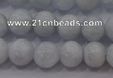 CCA402 15.5 inches 8mm round blue calcite beads wholesale