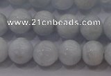 CCA402 15.5 inches 8mm round blue calcite beads wholesale