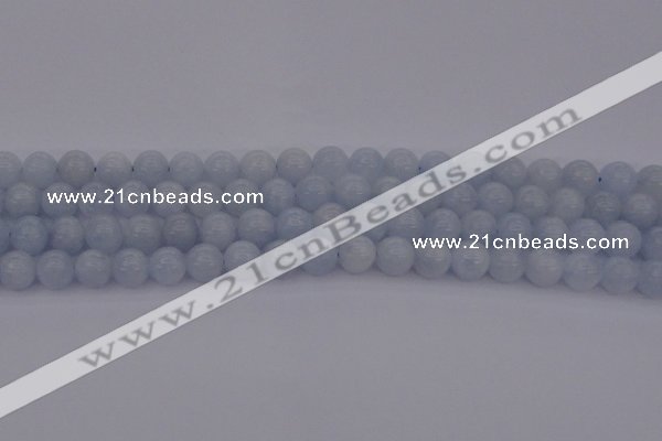 CCA406 15.5 inches 8mm round blue calcite gemstone beads