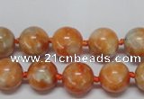 CCA452 15.5 inches 8mm round orange calcite gemstone beads