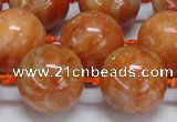 CCA457 15.5 inches 18mm round orange calcite gemstone beads