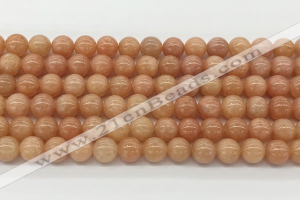 CCA514 15.5 inches 6mm round peach calcite gemstone beads