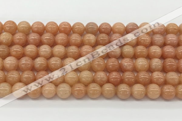 CCA515 15.5 inches 8mm round peach calcite gemstone beads