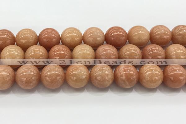 CCA519 15.5 inches 16mm round peach calcite gemstone beads wholesale