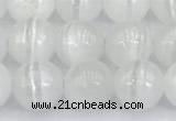 CCA528 15 inches 8mm round white calcite beads wholesale