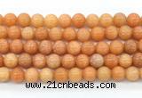 CCA572 15 inches 10mm round peach calcite gemstone beads