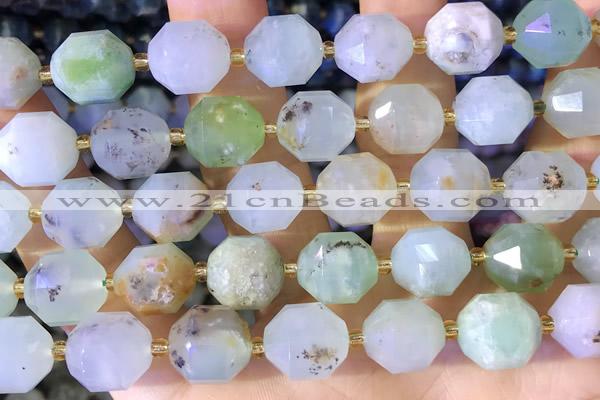 CCB1021 15 inches 11*12mm faceted Australia chrysoprase beads