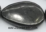 CCB1203 15 inches 22*35mm - 25*37mm nuggets shungite beads