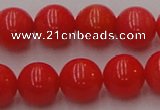 CCB126 15.5 inches 8mm round red coral beads strand wholesale