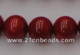 CCB129 15.5 inches 11mm round red coral beads strand wholesale