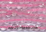 CCB1353 15 inches 2.5mm faceted coin rose quartz beads