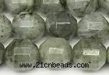 CCB1421 15 inches 9mm - 10mm faceted labradorite beads