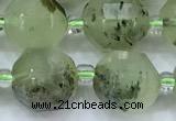 CCB1468 15 inches 9mm - 10mm faceted prehnite beads