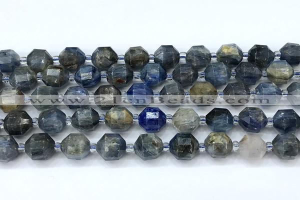 CCB1473 15 inches 9mm - 10mm faceted kyanite beads