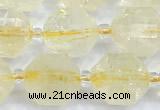 CCB1528 15 inches 9mm - 10mm faceted citrine gemstone beads