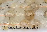 CCB1550 15 inches 6mm round mica quartz beads