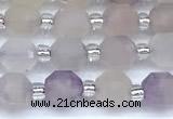 CCB1565 15 inches 5mm - 6mm faceted lavender amethyst beads