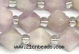 CCB1603 15 inches 10mm faceted kunzite gemstone beads