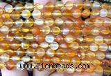 CCB1730 15 inches 6mm faceted coin red agate beads wholesale