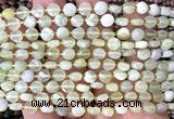CCB1769 15 inches 6mm faceted coin New jade beads