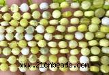 CCB1773 15 inches 6mm faceted coin butter jade beads