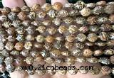 CCB1797 15 inches 6mm faceted coin elephant skin jasper beads