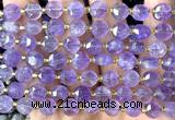 CCB1903 15 inches 8mm faceted coin amethyst gemstone beads